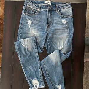 Hudson Distressed Blue Jeans